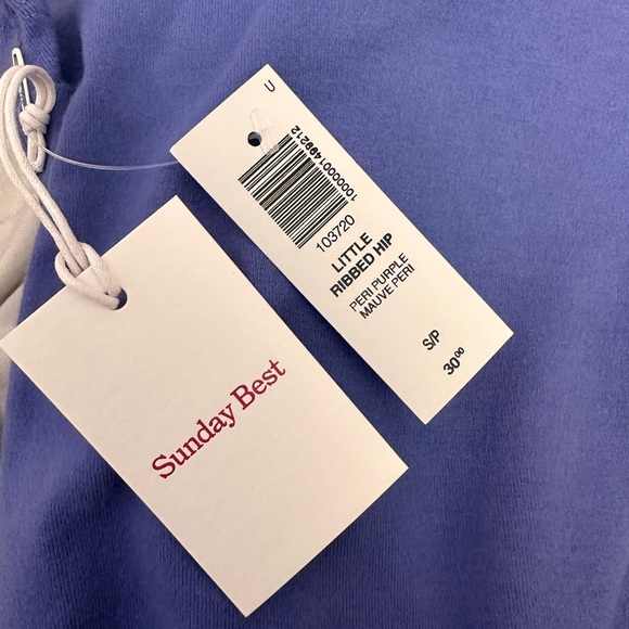 Sunday Best Little Ribbed Hip T-Shirt - Picture 2 of 3